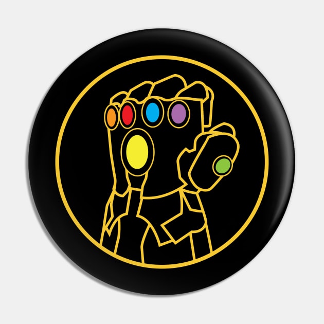 Infinity Gauntlet Pocket Pin by miraazalia@gmail.com