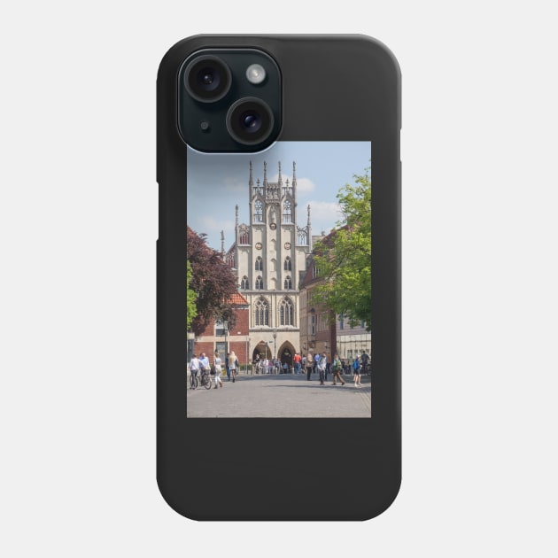 Town Hall, Munster, City, Westphalia, Germany Phone Case by Kruegerfoto