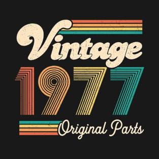 Retro Vintage 1977 Limited Edition 45th Birthday 45 Years Old Gift For Men Women T-Shirt