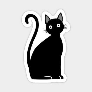 Black Cat Magnet