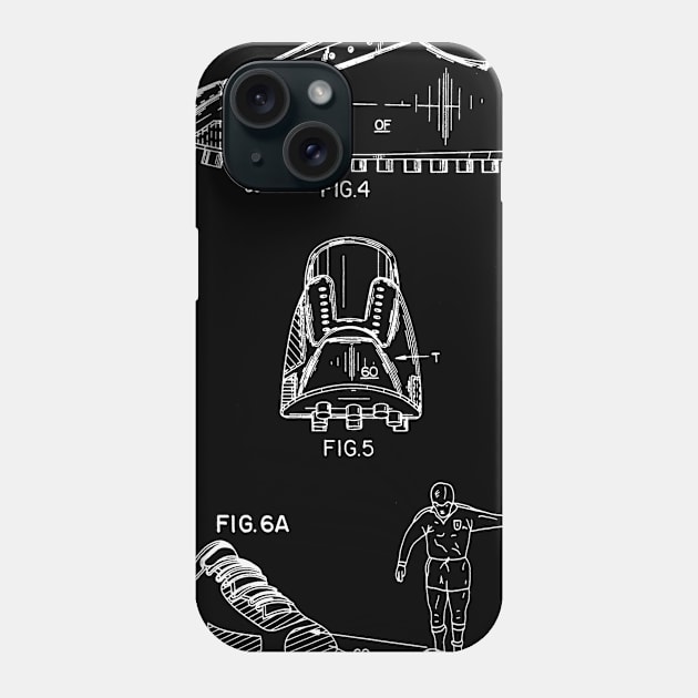 Soccer Shoe Vintage Patent Drawing Phone Case by TheYoungDesigns