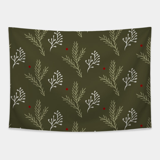 Christmas Decor Pattern Tapestry by star trek fanart and more