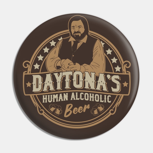 Jackie Daytona's Human Alcoholic Beer Pin by Meta Cortex