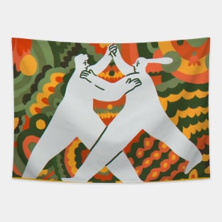 Floral dance Tapestry