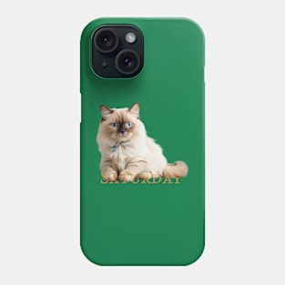 Saturday Cat!. Enjoy it (the saturday and the cat) Phone Case