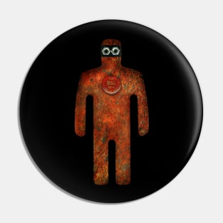 Rust Man - The Corroded Super-Hero Pin