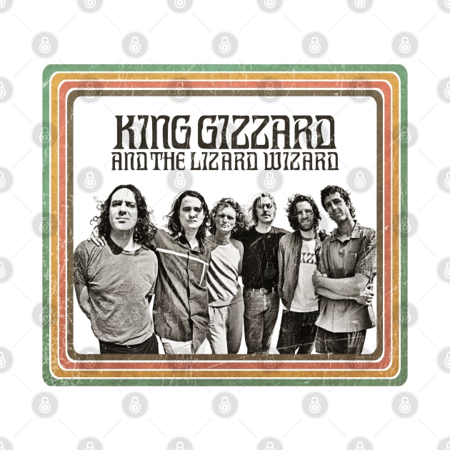 Retro Vintage King Gizzard And The Lizard Wizard by LEMESGAKPROVE