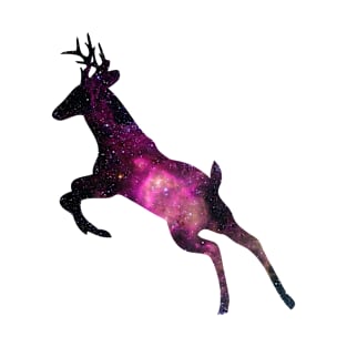 Deer and Galaxy T-Shirt