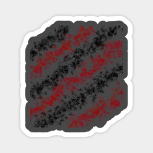 red and black leaves Magnet