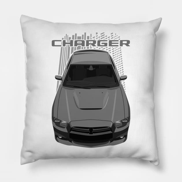 Charger LD 2011-2014-grey Pillow by V8social