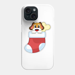 Dog Christmas Christmas socks Phone Case