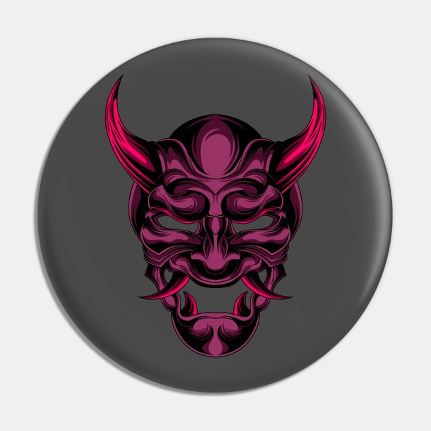 PURPLE DEMON MASK Pin by sugiartoss_