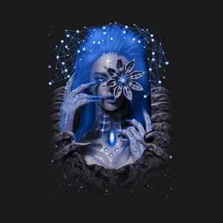 The Alien Flower (blue) T-Shirt