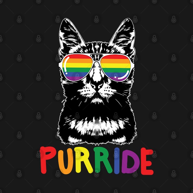 Purride LGBT Gay Pride Cat Lover Kitty by ghsp