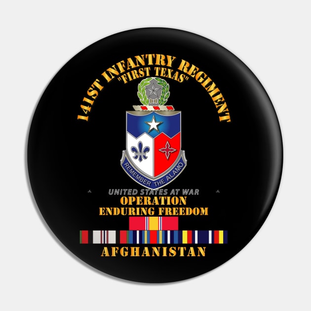 141st Infantry Regiment - OEF - Afghanistan w SVC Pin by twix123844