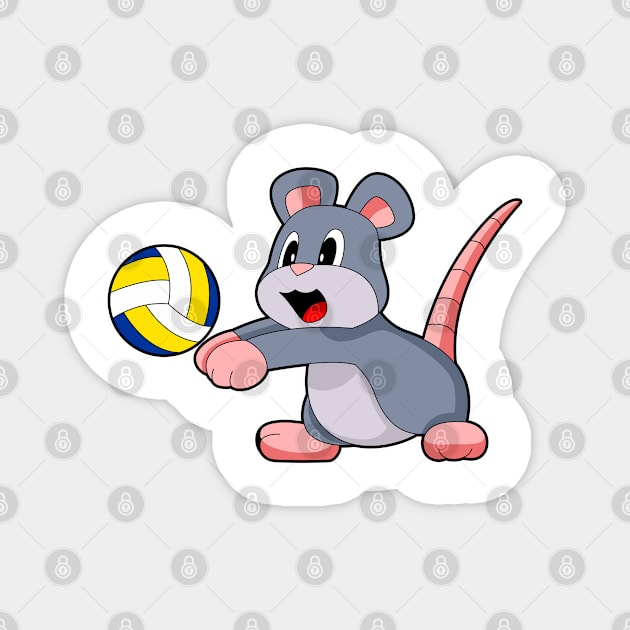 Mouse Volleyball Magnet by Markus Schnabel