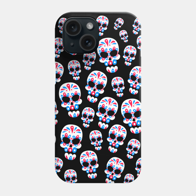 Sugar Skulls Pattern Phone Case by albertocubatas