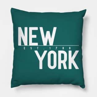 New York Est. 1788 Pillow