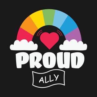 Proud Ally LGBTQ Gay Bisexual T-Shirt