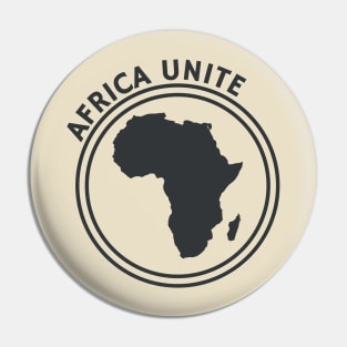 Africa Unite Black Pin