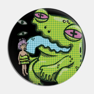 Trippy Humans Frog Lick Pin