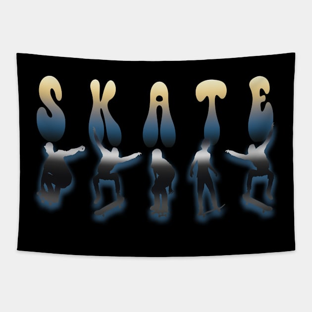 Skateboard Tapestry by piksimp