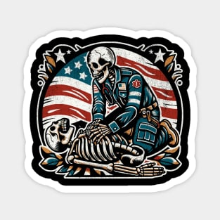 Skeleton Paramedic CPR Magnet