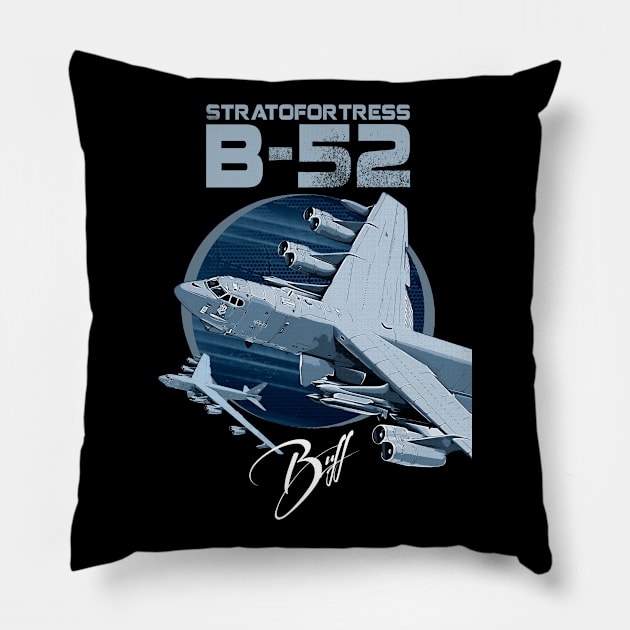 B-52 Stratofortress U.S. long-range heavy bomber Pillow by aeroloversclothing