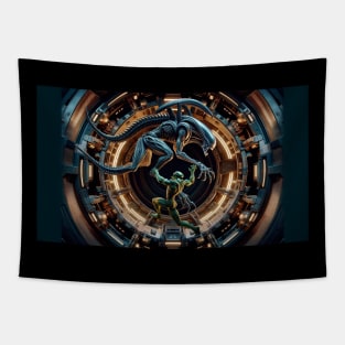 Battle of the Aliens Tapestry