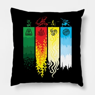 Element Symbols Avatar The Last Airbender Pillow