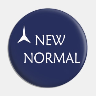 New Normal Text Art Pin