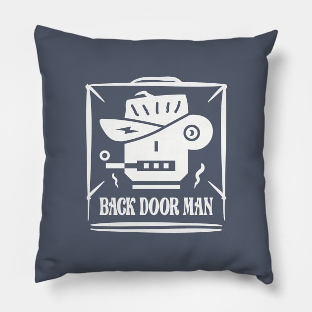 Back Door Man Pillow by PEARSTOCK