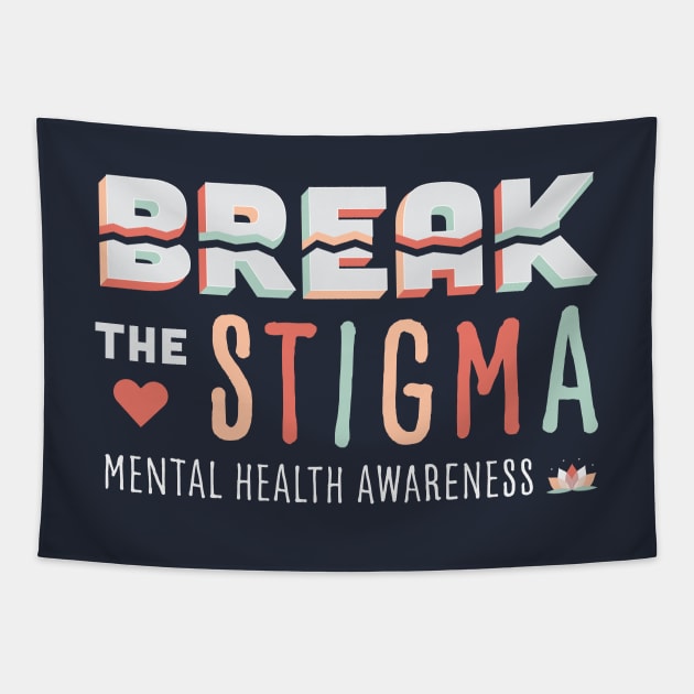 Break the Stigma- Mental Health Awareness Tapestry by EmilyK