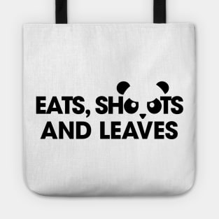 Eats, Shoots and Leaves Panda Tote