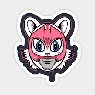 Cat valentine rangers pink Magnet