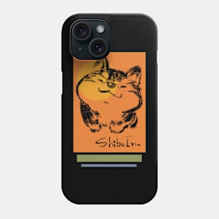 Shiba Inu brush sketch Phone Case