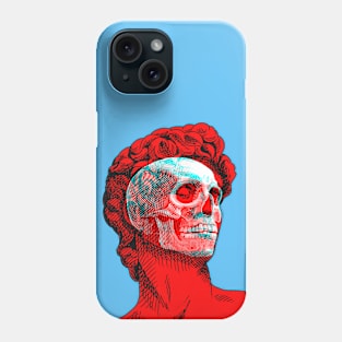 David Skull Interactive Red&Blue Filter T-Shirt Phone Case