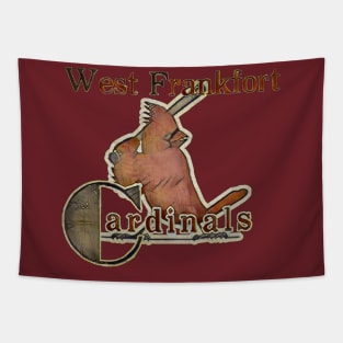 West Frankfort Cardinals Baseball Tapestry