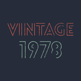 Vintage 1978 Birthday 40th T-Shirt