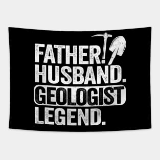 Father Husband Geology Legend Funny Geologist Tapestry