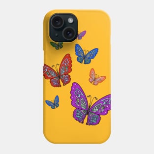 Decorative Colorful Butterflies Phone Case