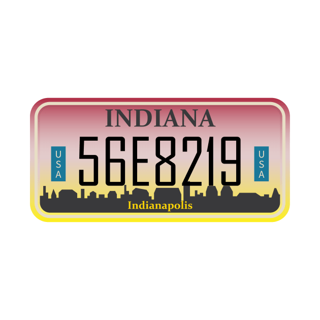 Indiana License Plate by kani