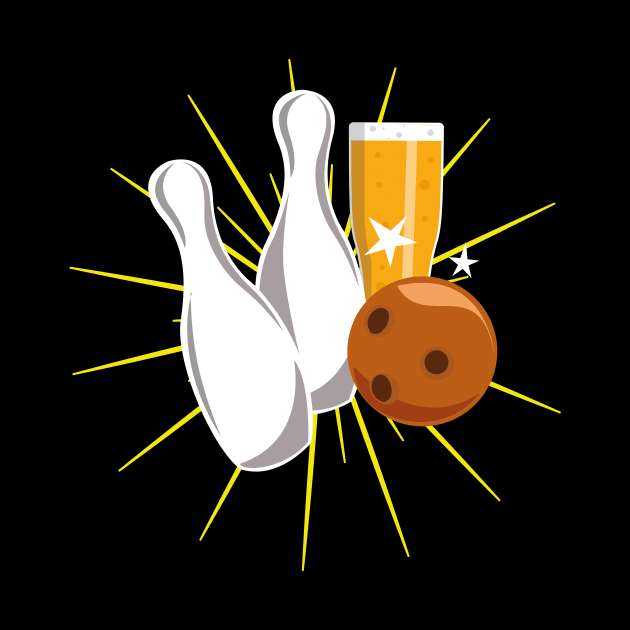 Bowling and beer design by teemey