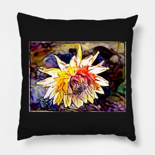 The Abstracted Dahlia Pillow