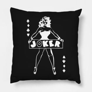 Poker Cards Lady Pillow