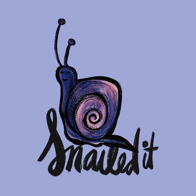 Snailed It Satisfied Snail by bubbsnugg