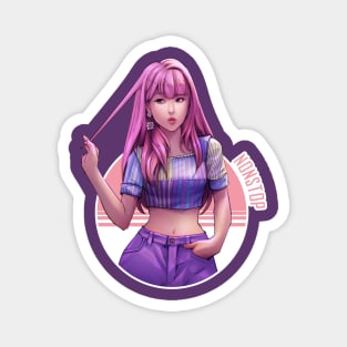 purple dress Magnet