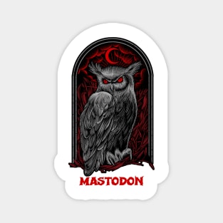 The Moon Owl Mastodon Magnet