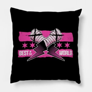 CM Punk Best In The World Pink Pillow