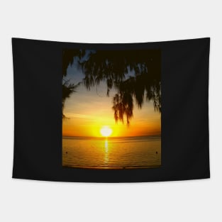 Beautiful Sunset from Paradise Island Tapestry